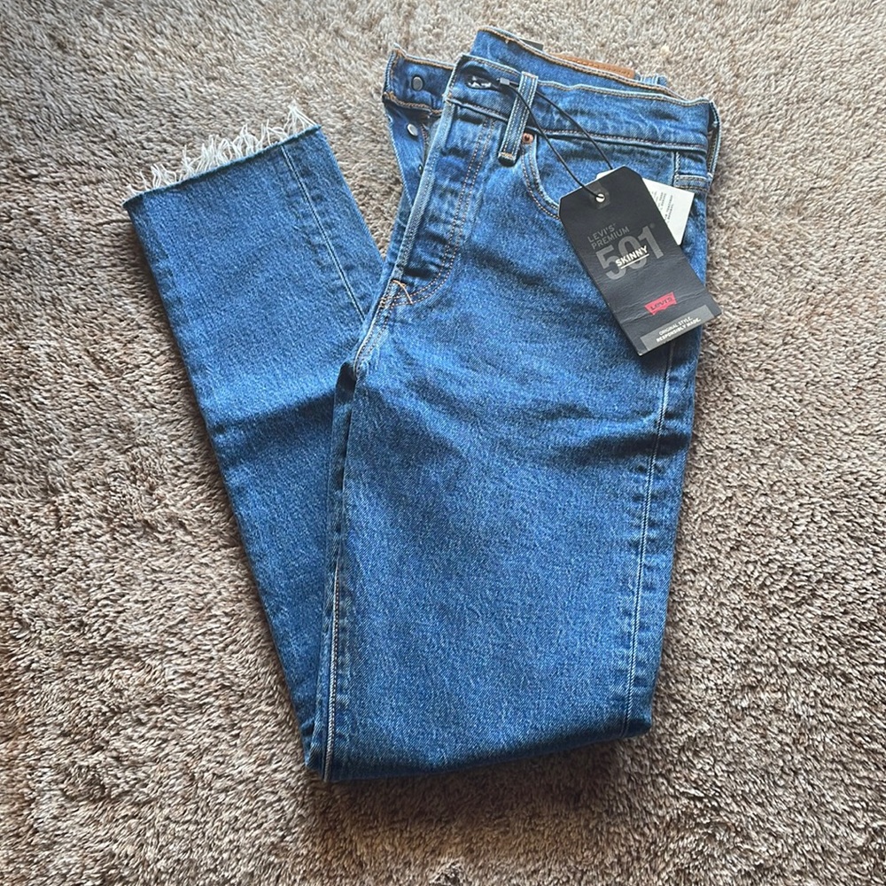 Levi’s Premium 501 Skinny High Rise Jeans